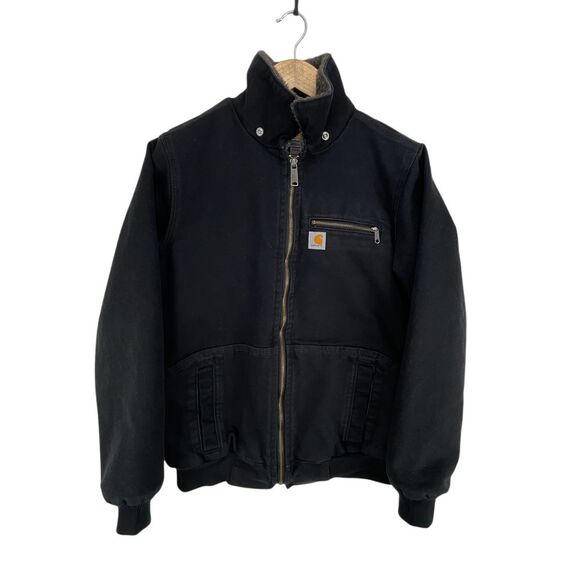 Carhartt Wildwood‎ Jacket Sherpa Lined Womens Small 100815 001 Black NO HOOD - Picture 1 of 14